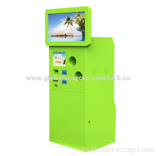 LCD Kiosk, Touch Model with Modern Design Wi-Fi Self-service Recycling Function for Public Areas